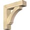 Ekena Millwork Imperial Block Rough Sawn Bracket w/ Offset Brace, Douglas Fir, 8"W x 32"D x 32"H BKT0806X32X32IMP05RDF - alternate 1